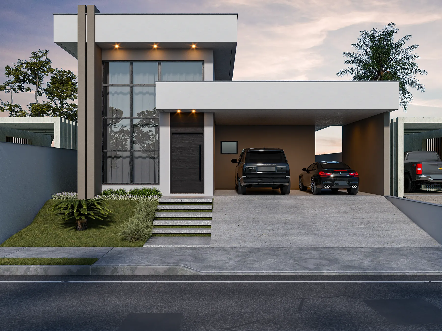 Residência contemporânea projetada por Paôla Valentini