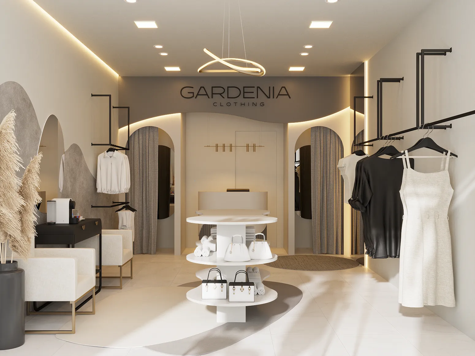 Loja Gardênia Clothing projetada por Paôla Valentini